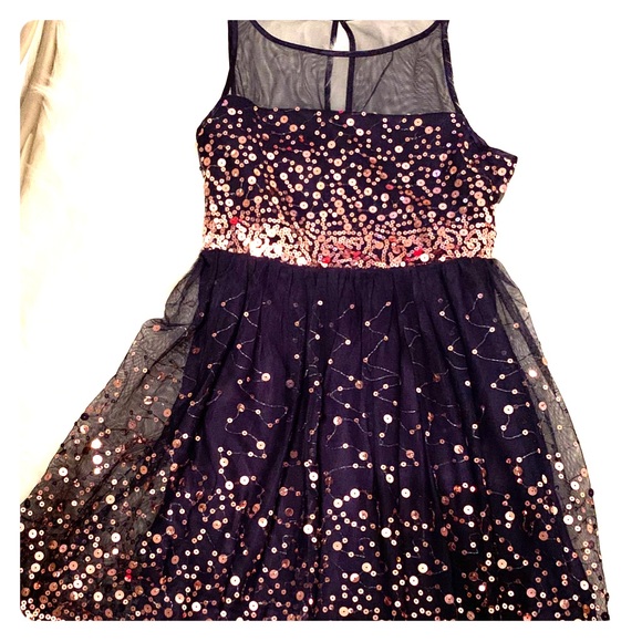 🌺Crystal Doll sequined illusion dress - Picture 1 of 7